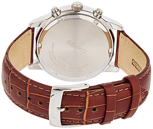 Seiko Reloj Cronógrafo de Cuarzo para Hombre con Correa de Piel – SNDC31P1