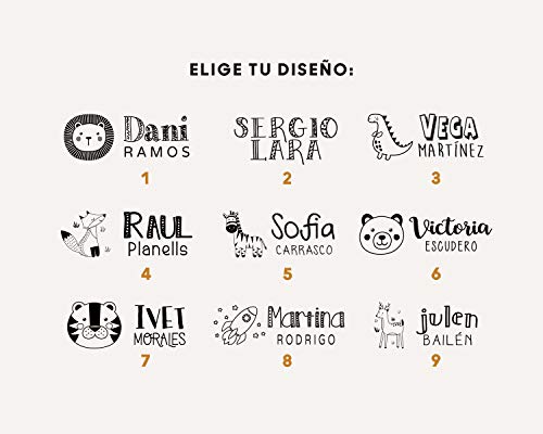 Sello para Ropa Personalizado, Más de 12 Diseños Exclusivos a Elegir, Marcador Ropa Personalizado