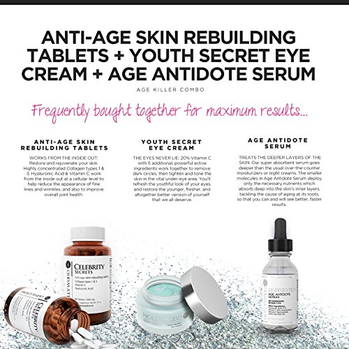 Serum Retinol 2.5% -4 veces más FUERTE que tratamientos antiedad y para acné regulares. Con 11% de Ácido Hialurónico y 20% de Vitamina C, mayor concentración. 30ml (1 Bottle)