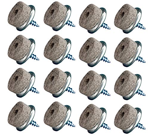 Set of 16Ã‚Â Felt Home Xpert Furniture Screw, Felt Glides Chair GlidesÃ‚Â -Ã‚Â Available in a Variety of Diameter, in Blister Pack, Anzahl: 16 StÃƒÂ¼ck, 2 cm by homeXpert