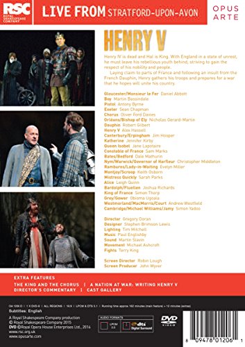 Shakespeare: Henry V (Straford-upon-Avon, 2015) [DVD] [Reino Unido]