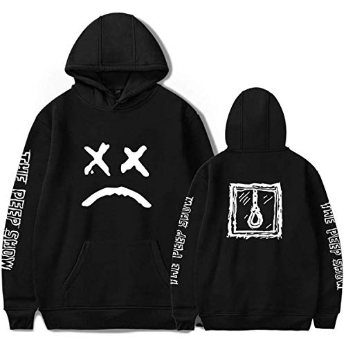 ShallGood Unisex Sudadera con Capucha 2018 Lil Peep Rapper Harajuku Hip Hop Spring Sudadera con Capucha Hombres Mujeres Estampado Ropa EMO Rap Cool Street Hoodie Sweatshirt