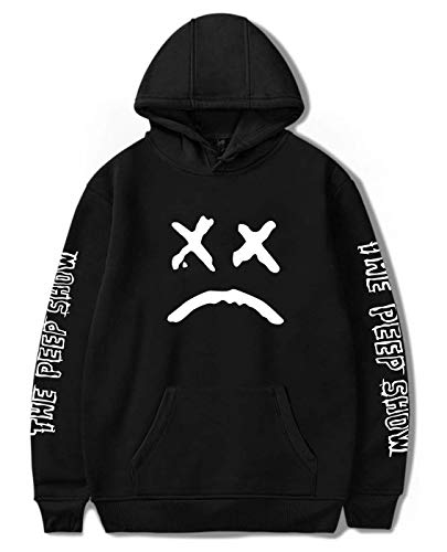 ShallGood Unisex Sudadera con Capucha 2018 Lil Peep Rapper Harajuku Hip Hop Spring Sudadera con Capucha Hombres Mujeres Estampado Ropa EMO Rap Cool Street Hoodie Sweatshirt