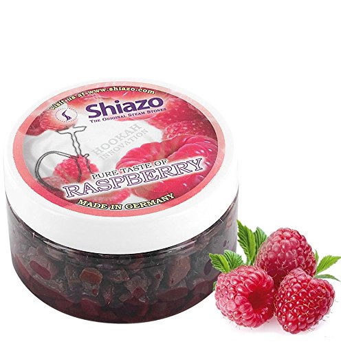 Shiazo - Sustitutivo de tabaco sin nicotina, frambuesa, en forma de piedrecitas, 100 gr, pack de 1 unidad