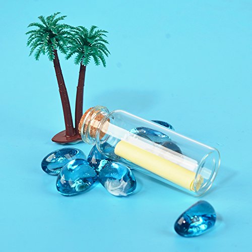 SHiZAK - Juego de 40 botellas de cristal con tapones de corcho, botellas transparentes para manualidades, decoración, recuerdos de bodas, regalos de fiesta, accesorios de almacenamiento