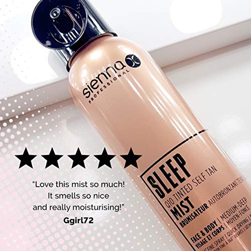 Sienna Q10 Self Tan Express, Auto bronceador, Niebla teñida, 200 ml