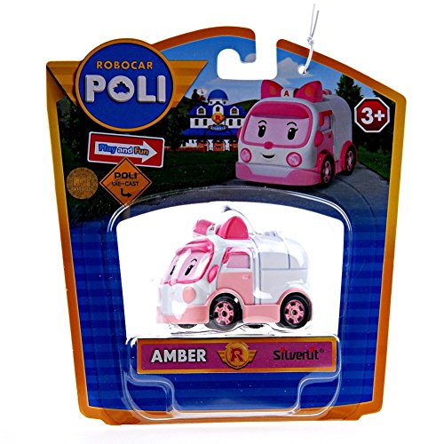 Silverlit Amber Metal vehículo de Juguete - Vehículos de Juguete (Negro, Rosa, Rojo, Blanco, Metal, Robocar Poli, Amber, Interior / Exterior, 3 año(s))