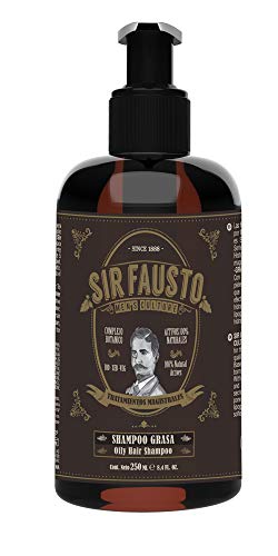 Sir Fausto Champú Grasa Tratamiento Magistral 250ml, Con BIO-SEB-VEG complejo botánico para el tratamiento de pieles y cabellos grasos.