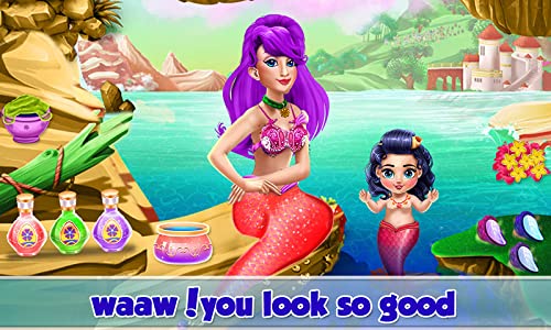 Sirena Juego para chicas niñas - ¡Para todas las muchachas que desean ser tan hermosas como una sirena!