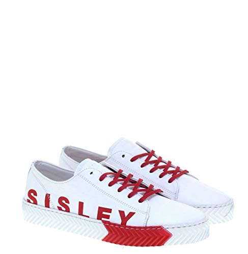 SISLEY Sneakers UOMO WHI-Red - 43