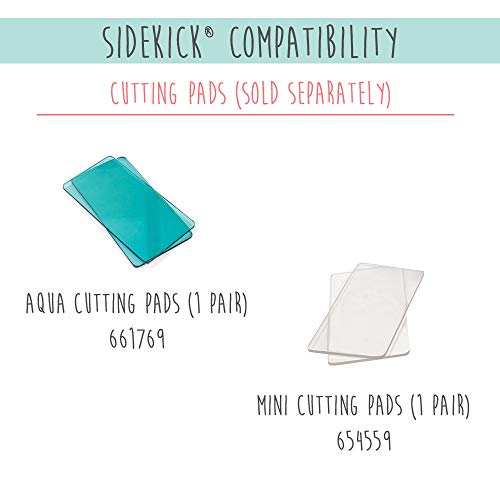 Sizzix Sidekick Starter Kit 661770 Máquina de Troquelado Manual portátil para Manualidades, álbumes de Recortes y Tarjetas, Apertura de 6,35 cm, Multicolor, 19.7 x 8.9 x 12.1 cm