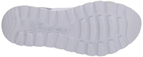 Skechers Double Strap Sling Bac, Sandalias de Talón Abierto para Mujer, Blanco (White Molded Eva Wht), 38 EU