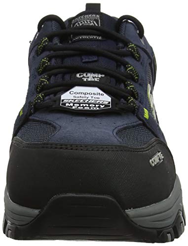 Skechers Men's GREETAH Trainers, Blue (Navy Suede Leather W/Textile Nvbk), 10 UK (45 EU)