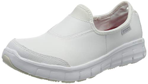 Skechers Sure Track, Zapatos para Profesionales Sanitarios para Mujer, Blanco, 39 EU