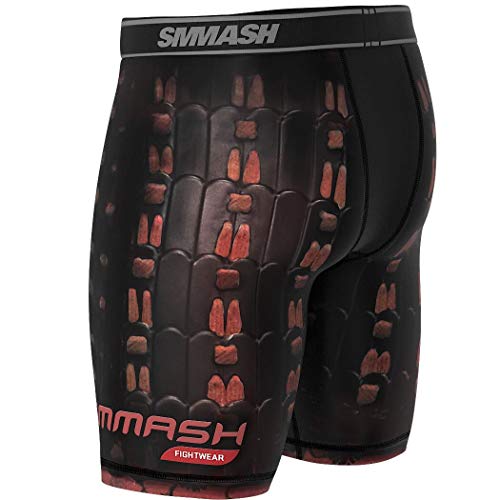 SMMASH SAMURAI Pantalones cortos para hombre Vale Tudo para artes marciales, kick boxing, muay thai, K1 y entrenamiento de gimnasio (XL)