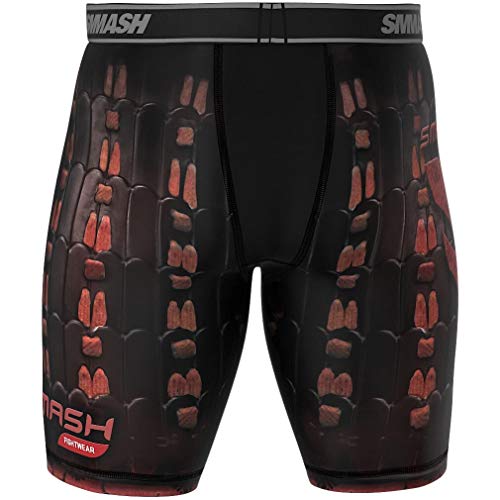 SMMASH SAMURAI Pantalones cortos para hombre Vale Tudo para artes marciales, kick boxing, muay thai, K1 y entrenamiento de gimnasio (XL)