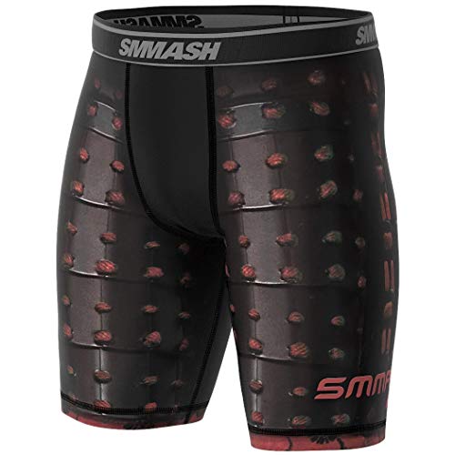 SMMASH SAMURAI Pantalones cortos para hombre Vale Tudo para artes marciales, kick boxing, muay thai, K1 y entrenamiento de gimnasio (XL)