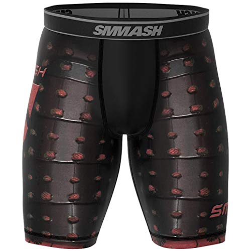 SMMASH SAMURAI Pantalones cortos para hombre Vale Tudo para artes marciales, kick boxing, muay thai, K1 y entrenamiento de gimnasio (XL)