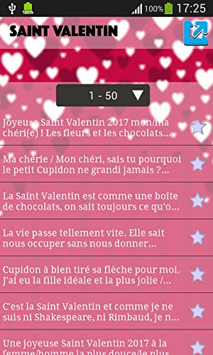 SMS Amour Saint Valentin 2017