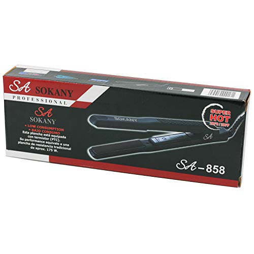 SOKANY SA-858 - Plancha de pelo bajo consumo, regulador de temperatura (65W-220V)