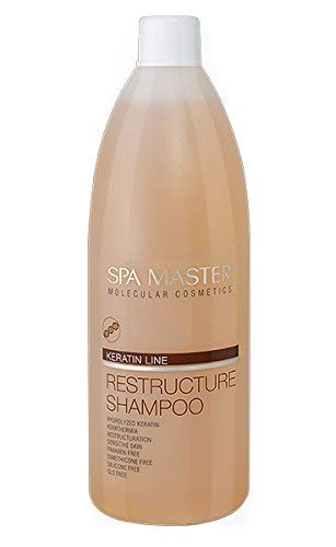 Spa Master - Champú reestructuración de cabello con keratina 970 ml