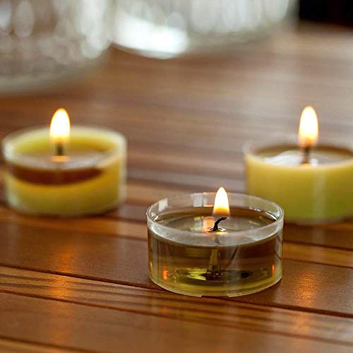 Spaas 24 velas aromáticas en vaso transparente, 4,5 horas, calentamientos de corazón