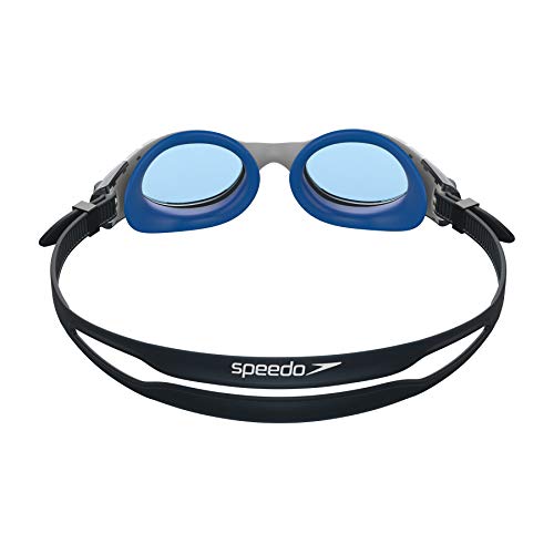 Speedo Futura Biofuse Flexiseal Junior Gafas de Natación, Unisex Adulto, Blanco/Azul, Talla Única