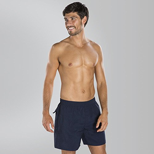 Speedo Solid Leisure - Bañador de natación para hombre, color azul marino, talla XL