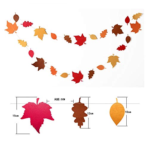 Stephen Artificial & Dried Flowers - Artificial Leaves Paper Flowers Hanging Garlands Christmas Wreath Autumn Decoration for Home Fake Flowers Fall Decor Wedding DIY - by 1 PCs