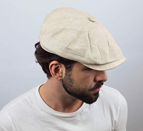 Stetson Hatteras Gorra de lino puro beige crema