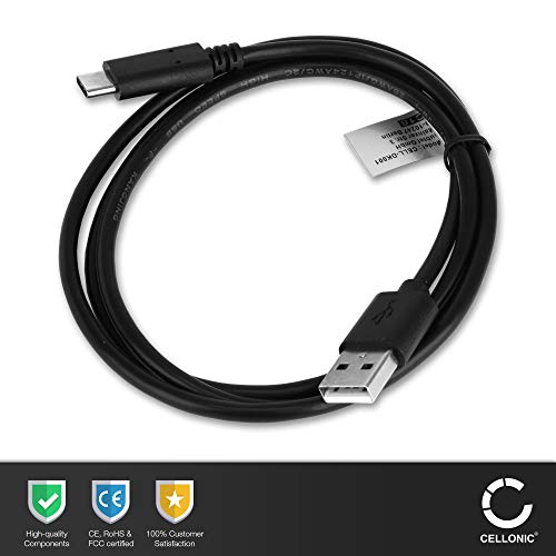 subtel® Cable USB dato 1m Compatible con GoPro Hero 5 Session 5 Black, Hero 6 Black AABAT-001 ASST1 CHDHX-501 Hero 7 Black Hero 7 Silver White MAX 360 Fusion, (USB C Type C a USB A), Cable de Carga