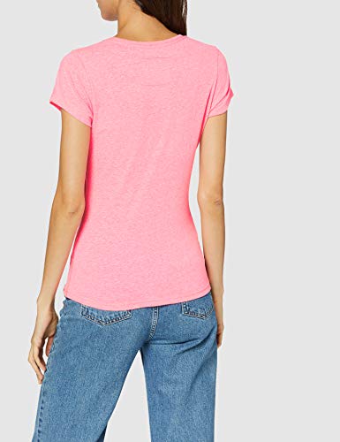 Superdry Premium Goods Puff Entry tee Camiseta de Tirantes, Rosa (Neon Pink Snowy Zv0), XS (Talla del Fabricante:8) para Mujer