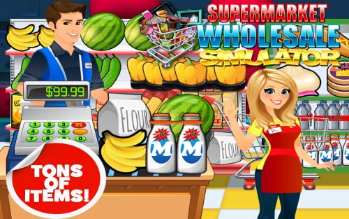 Supermarket Wholesale BIG Mega Warehouse: Shopping & Cash Register Simulator Kids