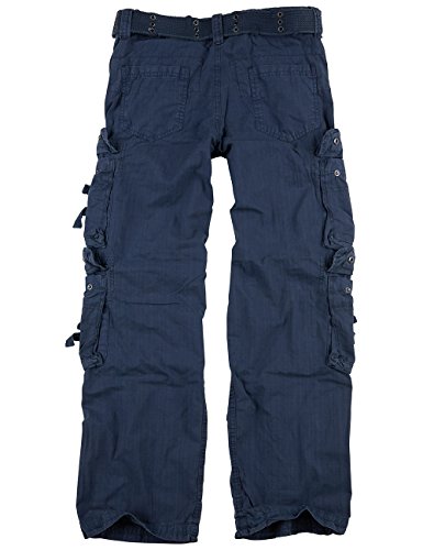 Surplus Real Traveler Pantalones - algodón, Azul Royal, 100% algodón, hombre, XXL