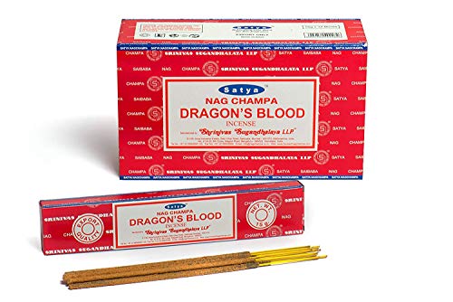 Surtido de Incienso, Nag Champa Paquetes de Incienso, 15 g Cada uno por SOS, Dragon'S Blood, 3 Packs