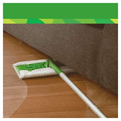 Swiffer Mopa Kit De Inicio Con 1 Mango Y 8 Paños Secos De Recambio, Atrapa Y Retiene El Polvo