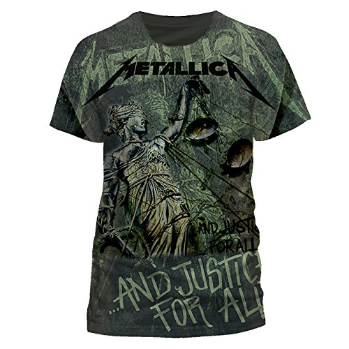 T-Shirt (M) Justice Neon All-Over (Unisex)