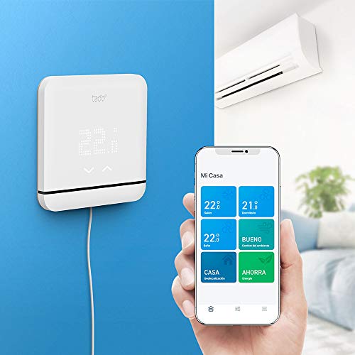 tado° 4260328611630 Control de Climatización Inteligente V3, Trabaja con Amazon Alexa, Apple HomeKit y Asistente de Google, Blanco