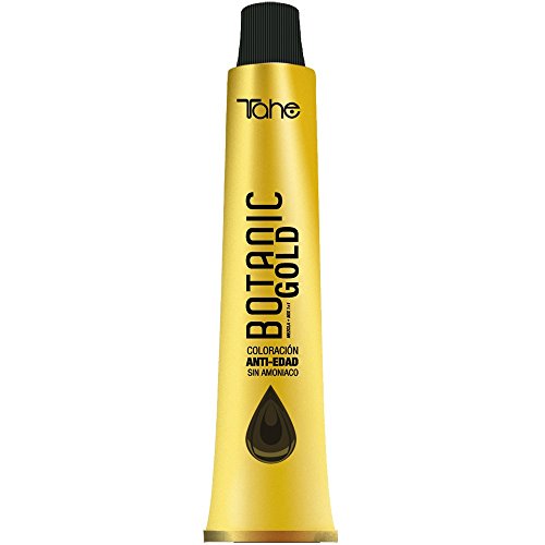 Tahe Botanic Gold Tinte Cabello Profesional/Tinte Pelo/Coloración Capilar Permanente Sin Amoniaco, Nº 1.1 Negro Azul, 100 ml