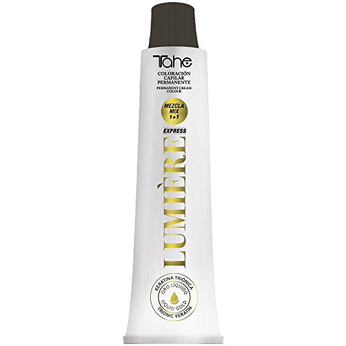 Tahe Lumière Express Coloración Cabello Permanente/Tinte Capilar Permanente Corrector Humo Cobertura Total en Canas, 100 ml