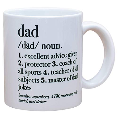Taza de café de cerámica del gres de la definición de la familia del papá