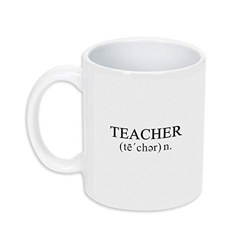 Taza de café de cerámica del gres de la definición del profesor