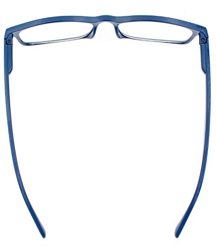 TBOC Gafas de Lectura Presbicia Vista Cansada - (Pack 2 Unidades) Graduadas +2.00 Dioptrías Montura de Pasta Azul Diseño Moda Hombre Mujer Unisex Lentes de Aumento para Leer Ver de Cerca