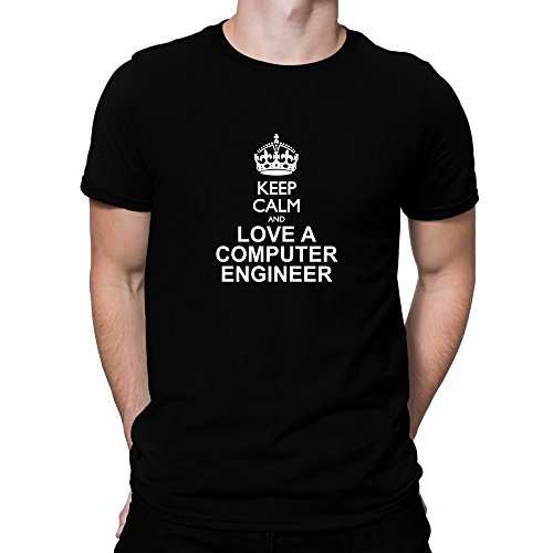 Teeburon Keep Calm and Love a Computer Engineer Camiseta