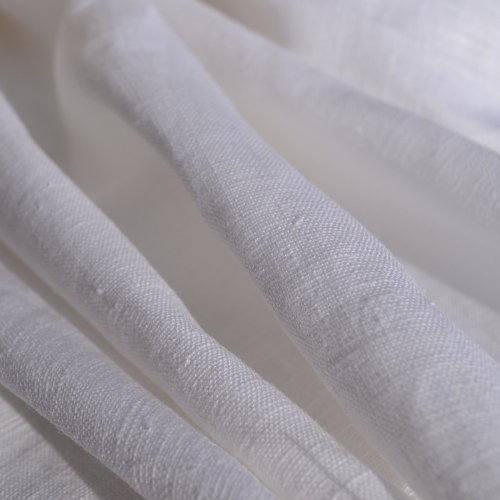 Tela de lino - blanco - 100% lino suave | ancho: 137cm (1 metro)