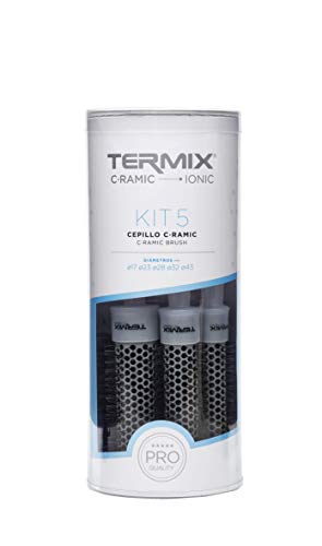 Termix C·Ramic Pack 5 cepillos de pelo. El Pack incluye los diámetros Ø17, Ø23, Ø28, Ø32 y Ø43