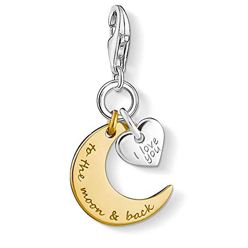 Thomas Sabo - Charm con Cierre para Mujer de Plata de Ley 925/1000