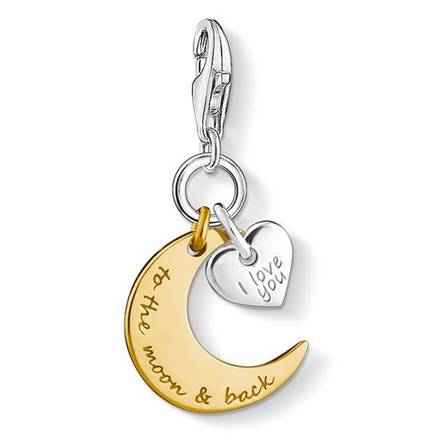 Thomas Sabo - Charm con Cierre para Mujer de Plata de Ley 925/1000