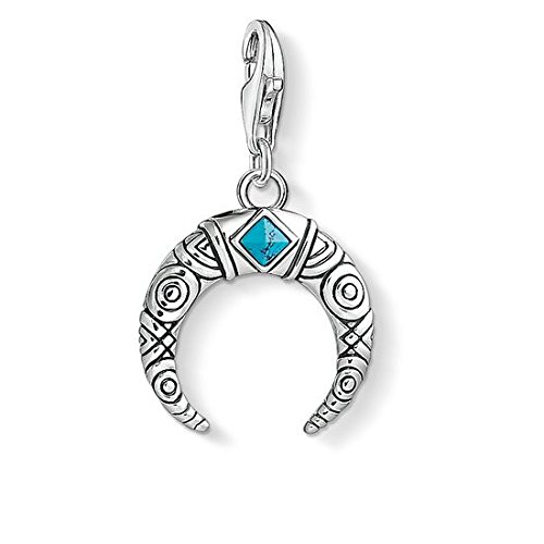 Thomas Sabo - Colgante de Mujer "Colmillo de tigre maorí Charm Club", Plata de Ley 925, Plateado