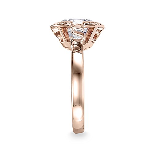 Thomas Sabo Glam & Soul, Mujer, Anillo, Plata de ley 925; baño de oro rosa de 18 quilates, TR2038-416-14